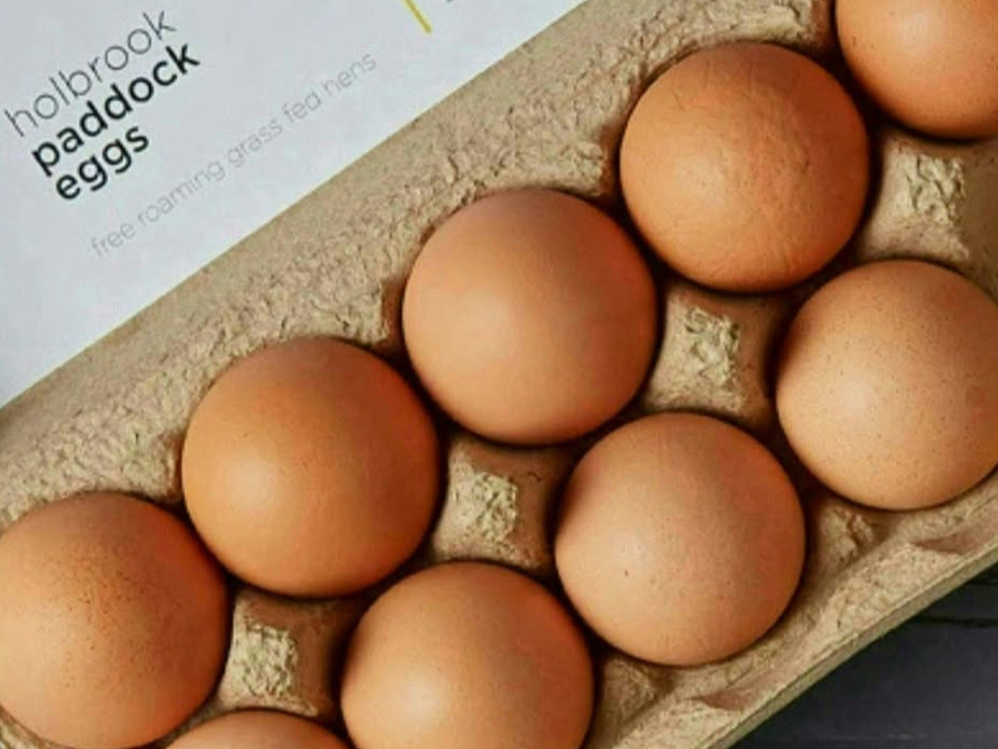 Holbrook Paddock Free Range Eggs x12 (700g)